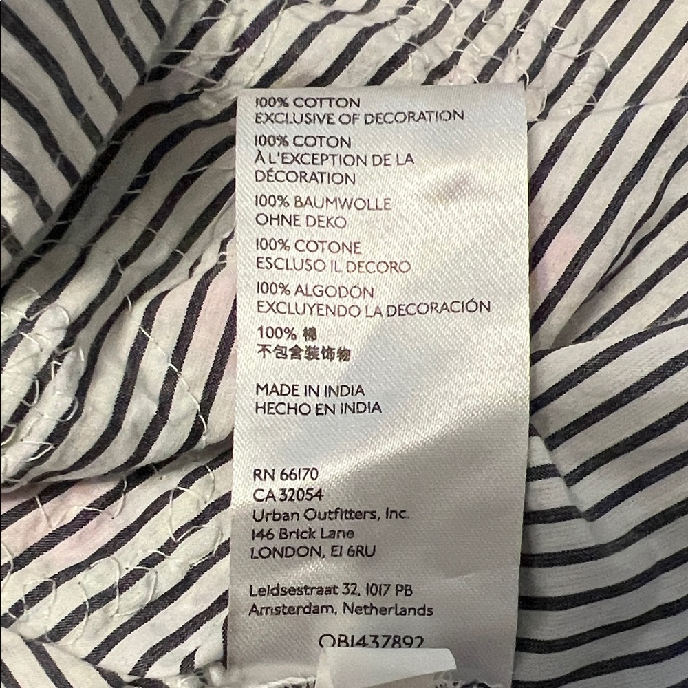 Anthropologie Maeve Embroidered Striped Boxy Buttondown Shirt Top XS 2 - Picture 13 of 15